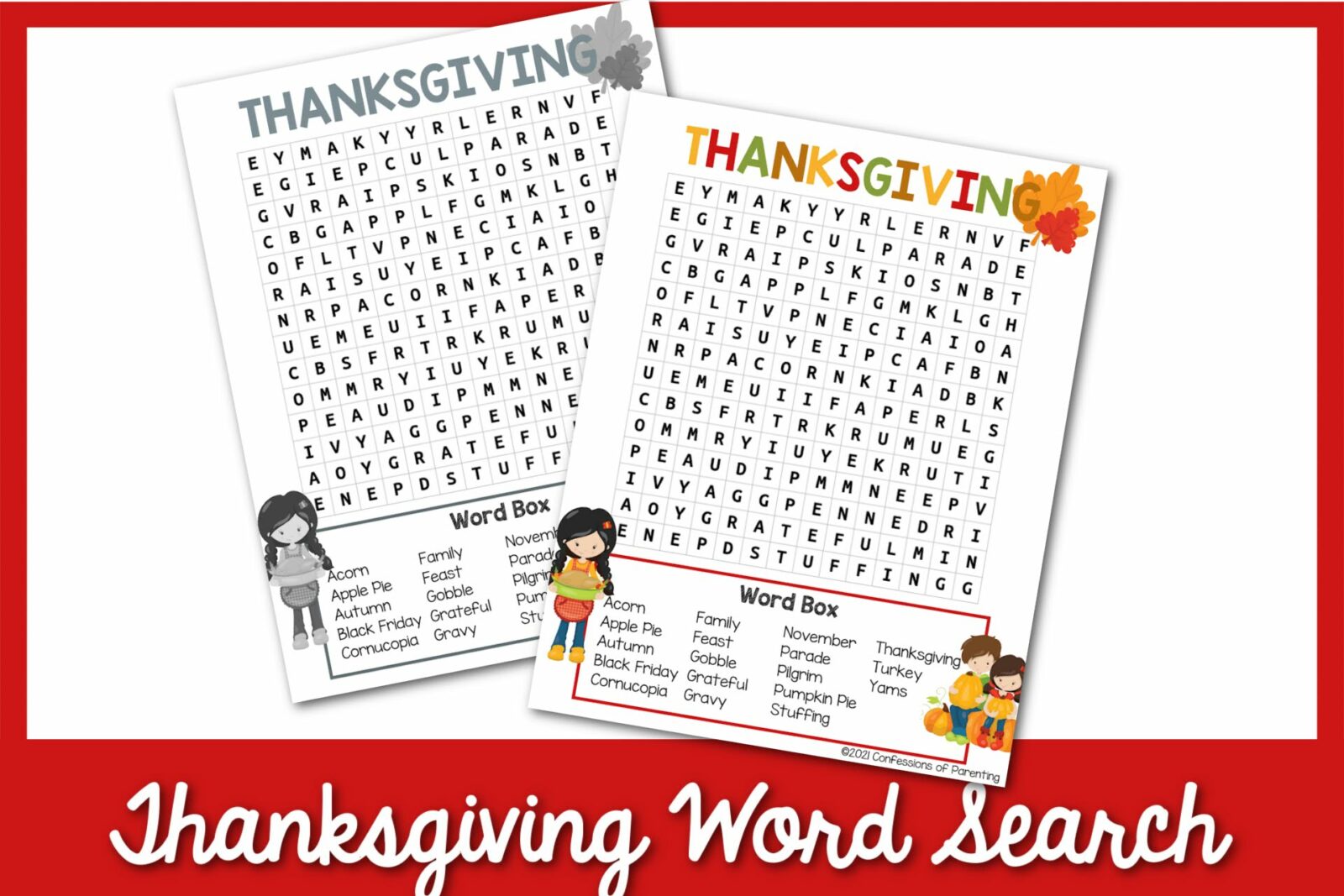 thanksgiving word search 3 1