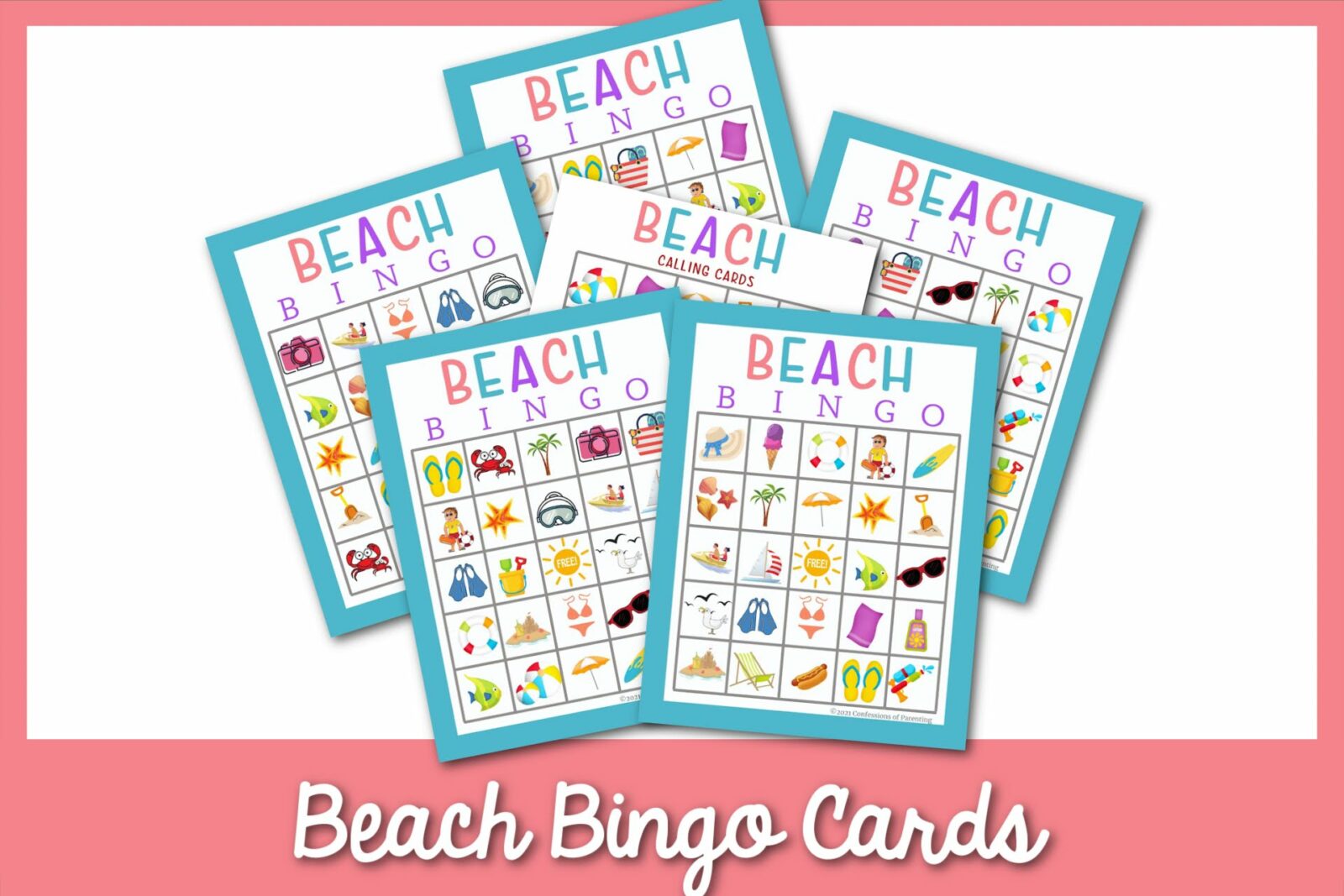 beach bingo cards 1