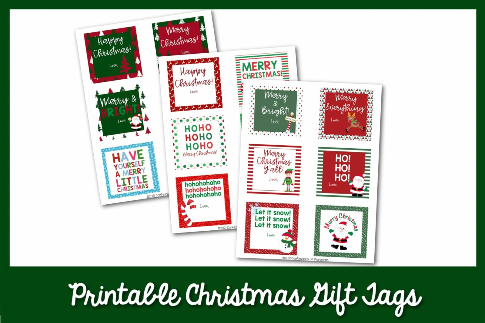 printable christmas gift tags 1