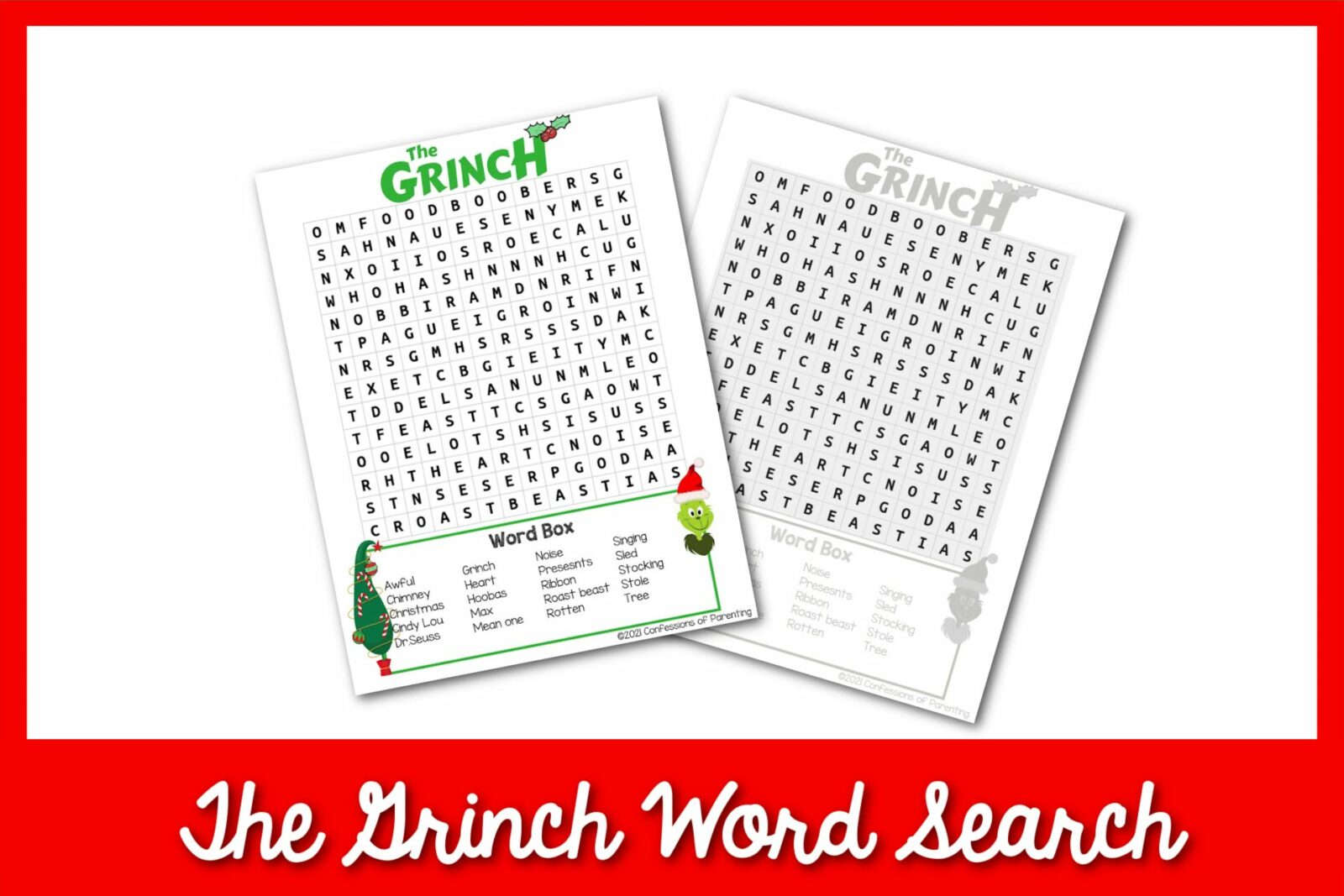 the grinch word search