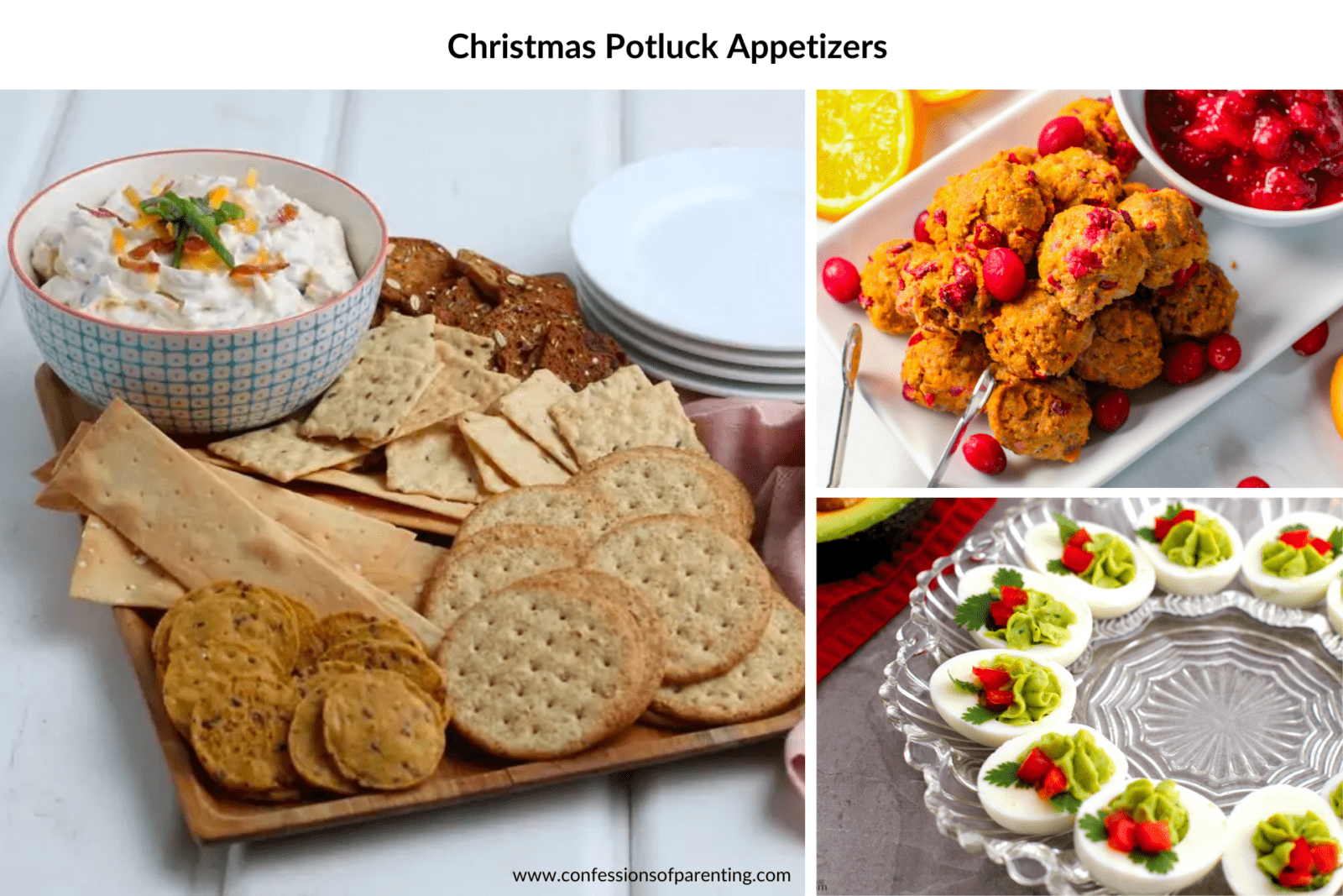 Christmas Potluck Appetizers