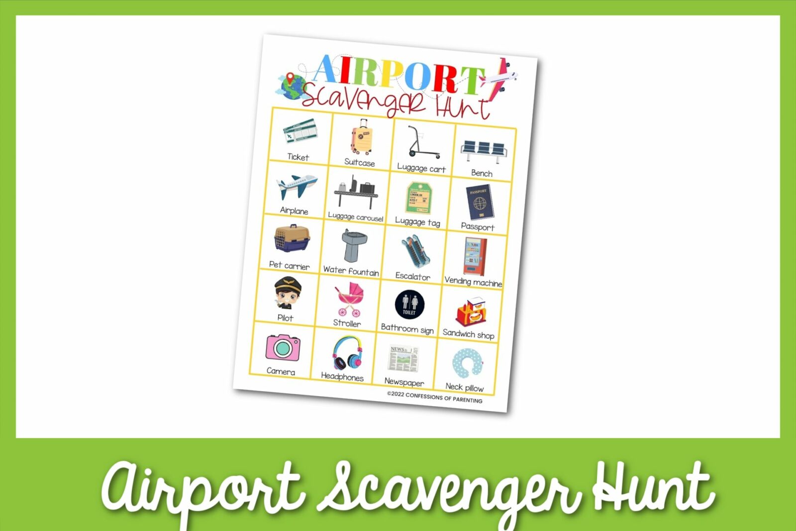Free Airport Scavenger Hunt- Tải xuống miễn phí