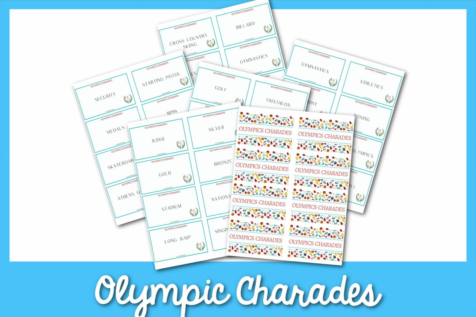 Hơn 50 ý tưởng về trò xếp hạng Olympic + Thẻ có thể in