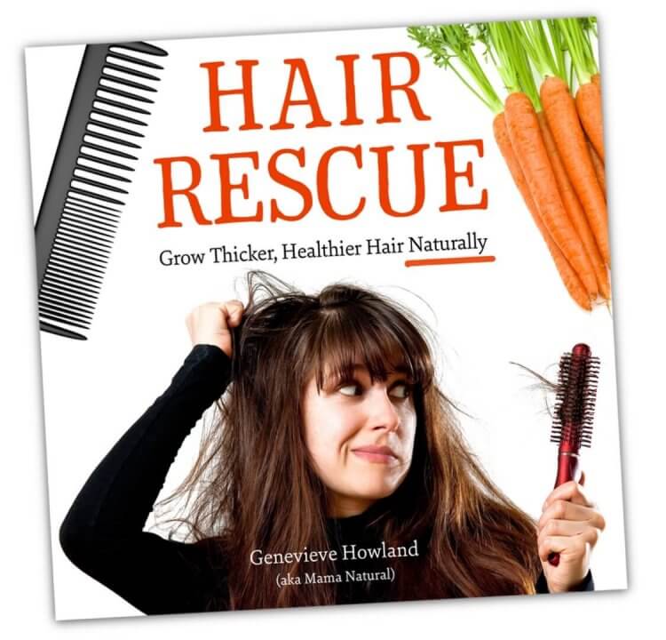 Hair Rescue Grow Thicker Healthier Hair Naturally by Genevieve Howland aka Mama Natural tilted 750x720 1