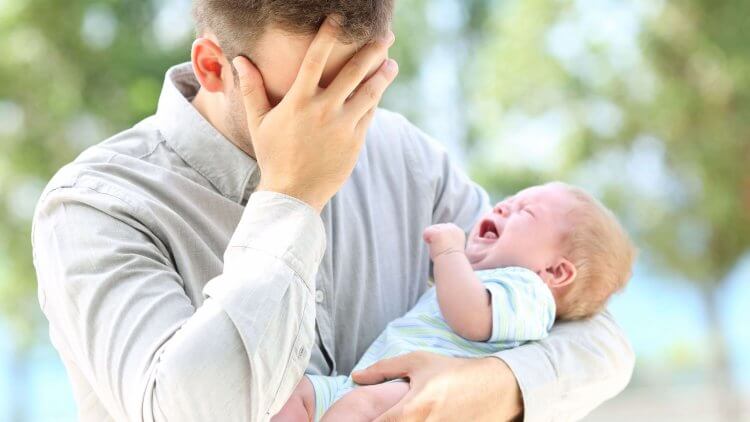 Male Postpartum Depression Why Doesnt Anyone Talk About It baby post by Mama Natural 750x422 1