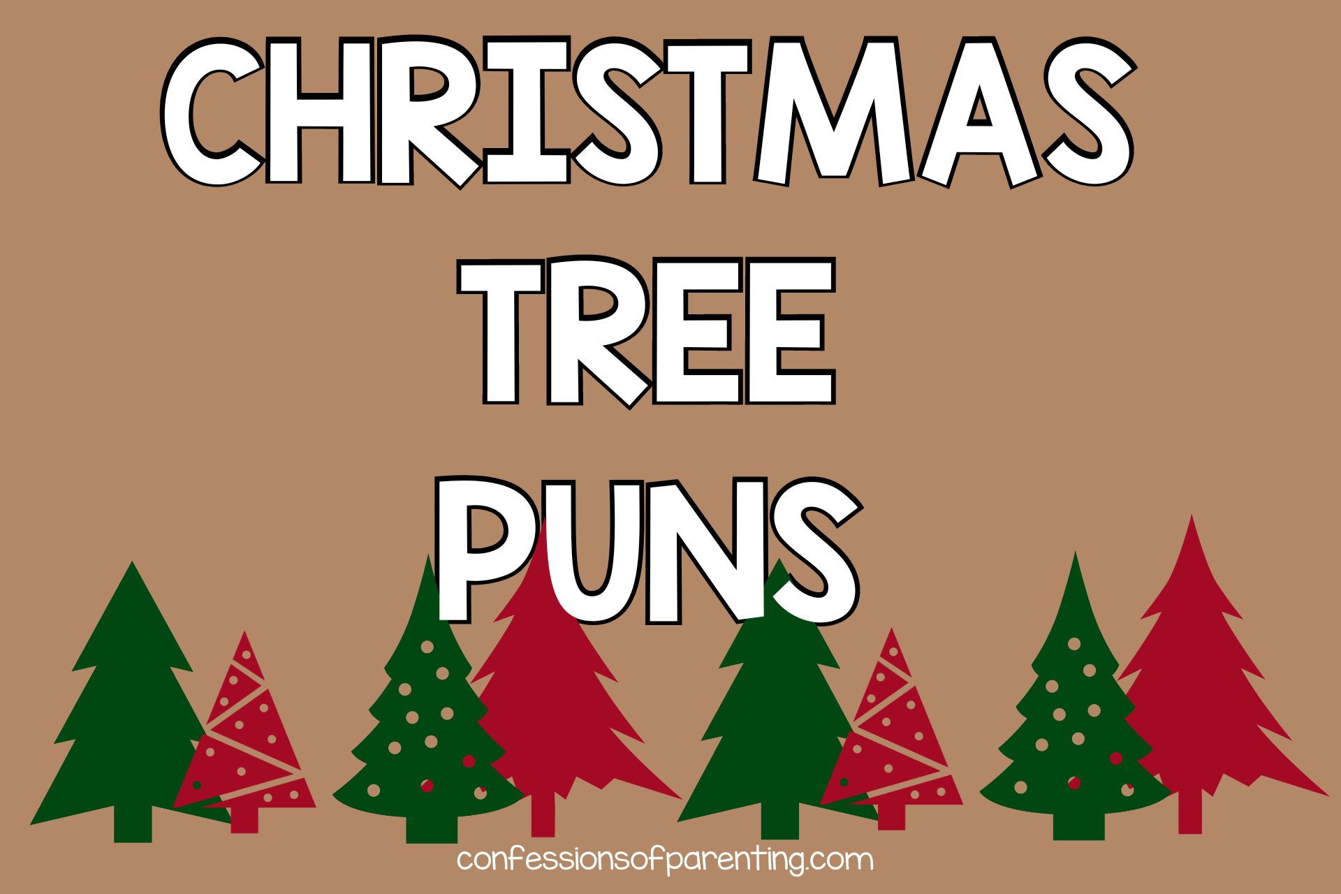 Christmas tree puns