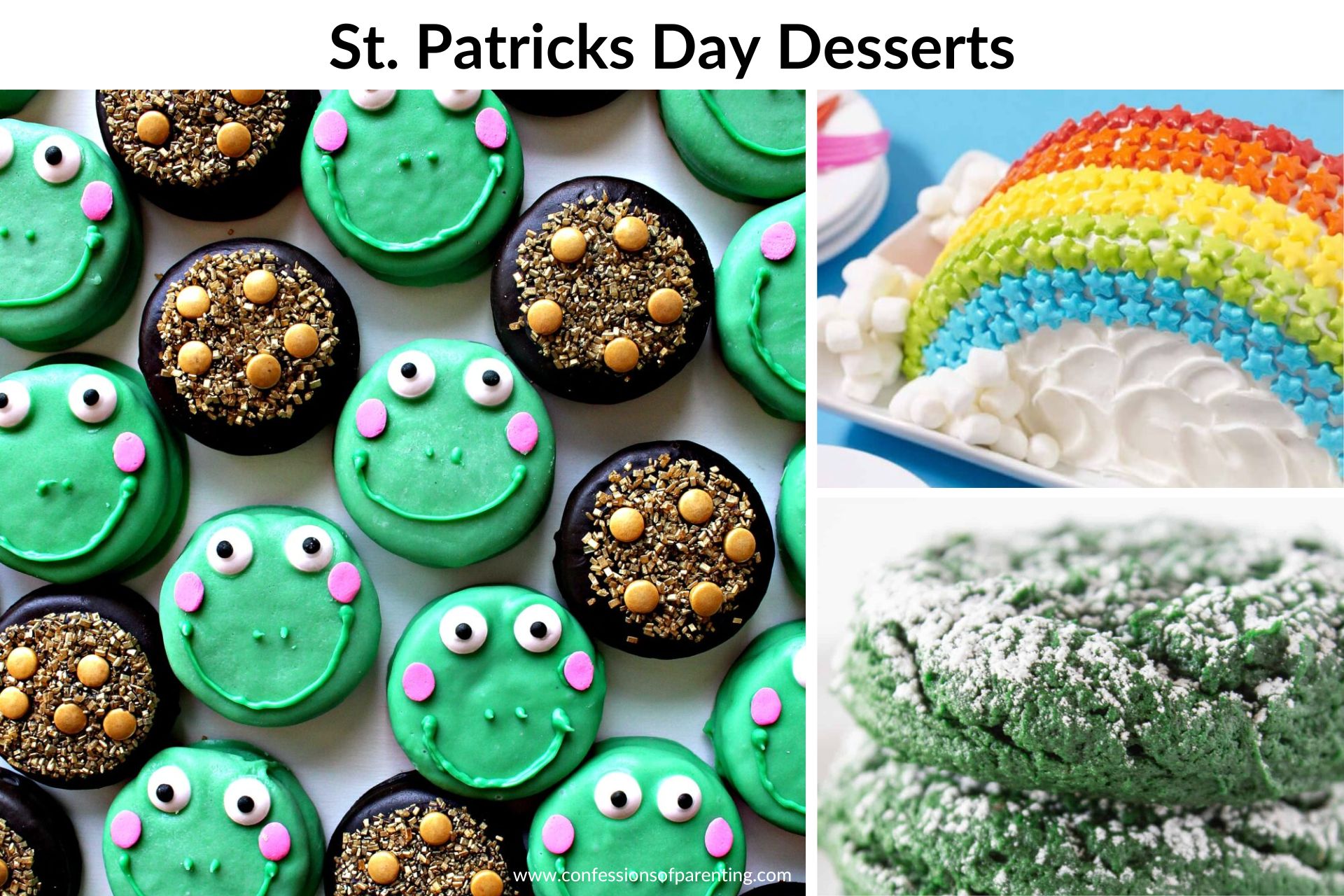 St.Patricks Day desserts featured images