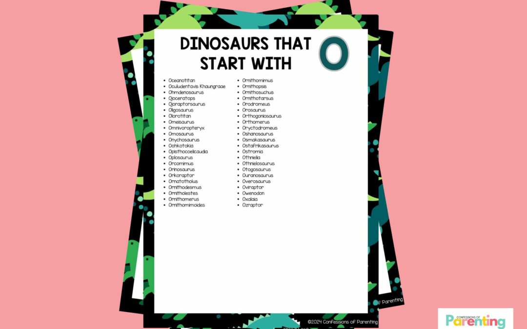 Danh sách đầy đủ các loài khủng long bắt đầu với sự thật thú vị về O Plus