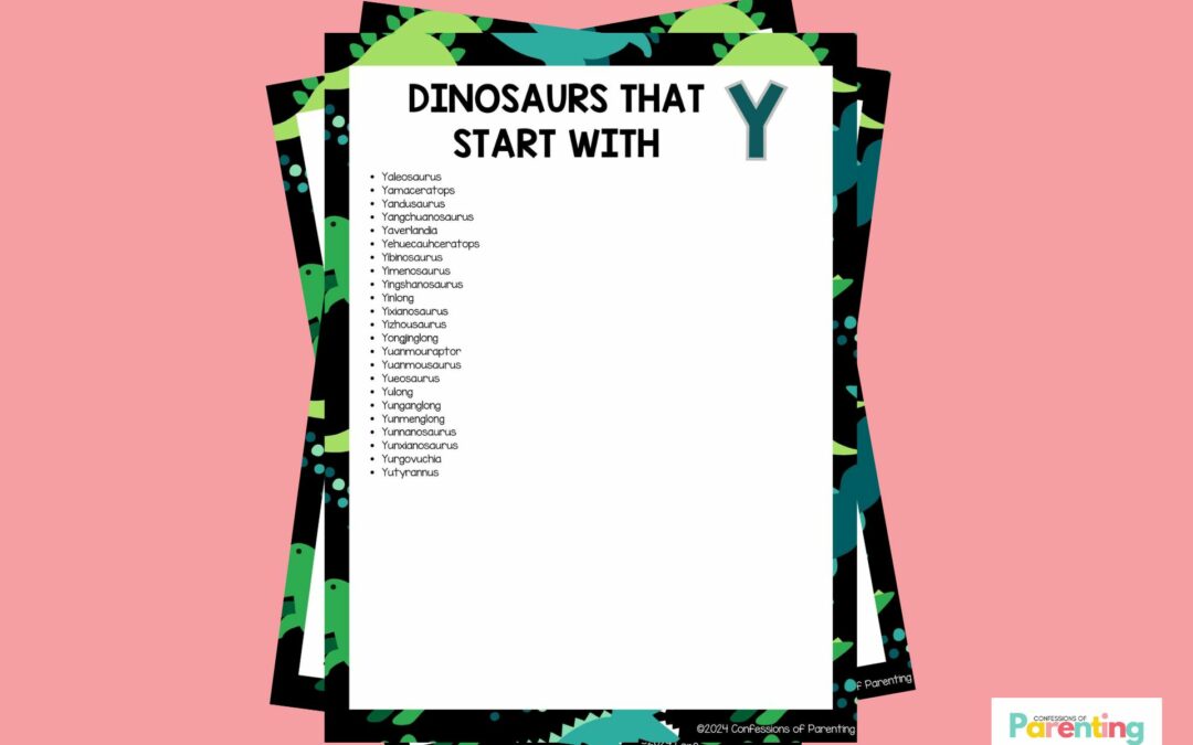 Danh sách đầy đủ các loài khủng long bắt đầu bằng Y Plus Sự thật thú vị