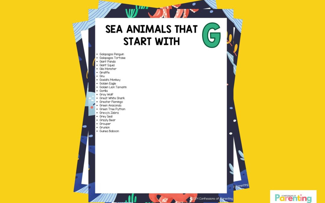 22 loài động vật biển vui nhộn bắt đầu bằng chữ G [Plus Facts]