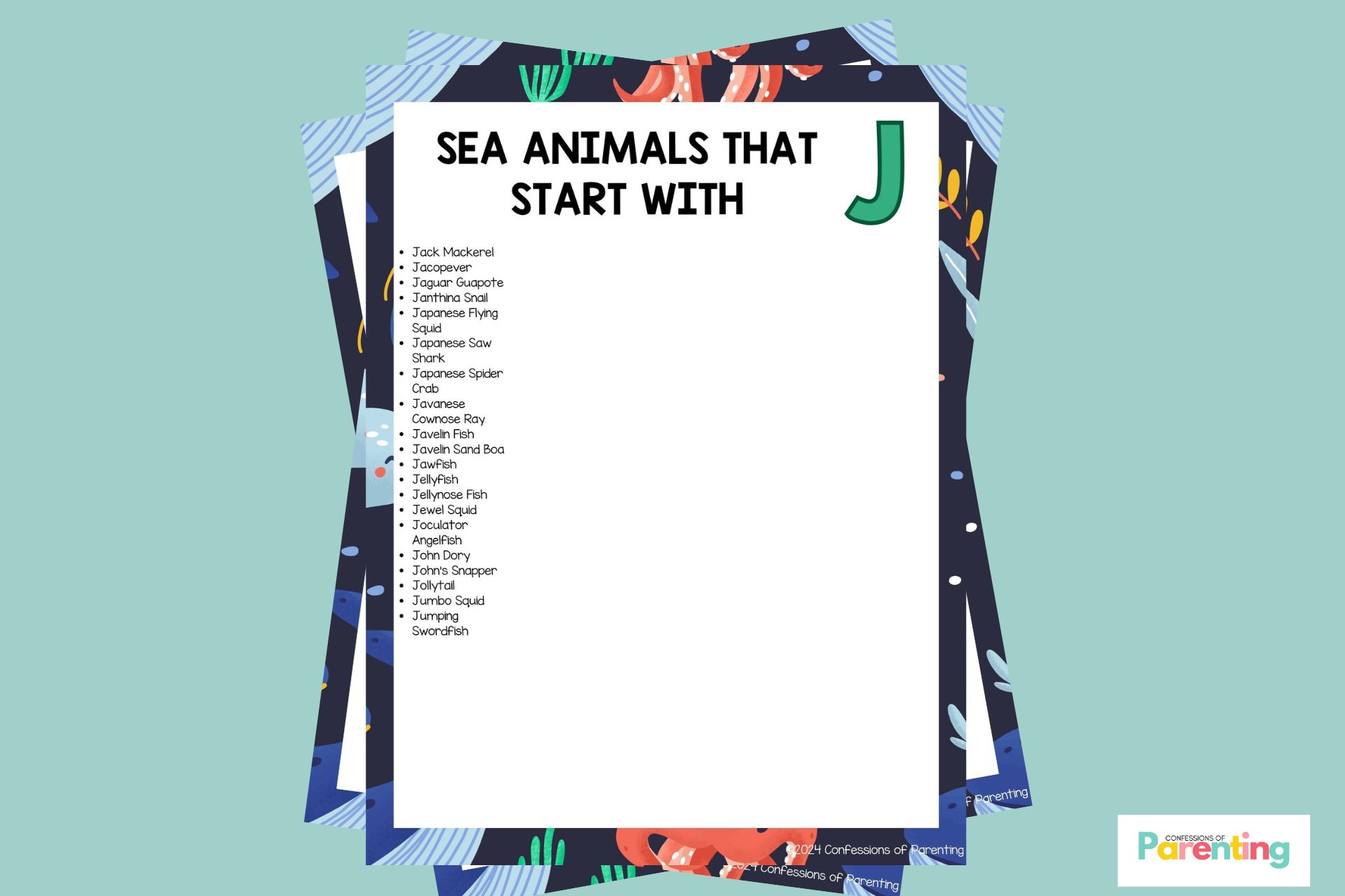 20 loài động vật biển vui nhộn bắt đầu bằng chữ J [Plus Facts]