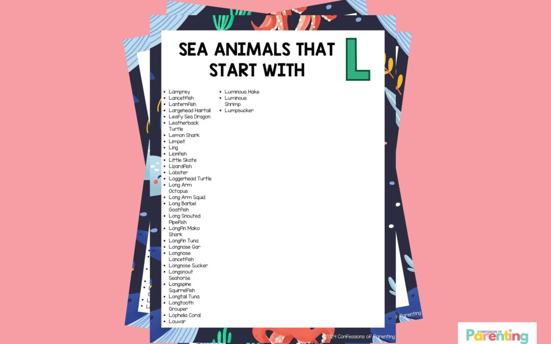 32 loài động vật biển vui nhộn bắt đầu bằng chữ L [Plus Facts]