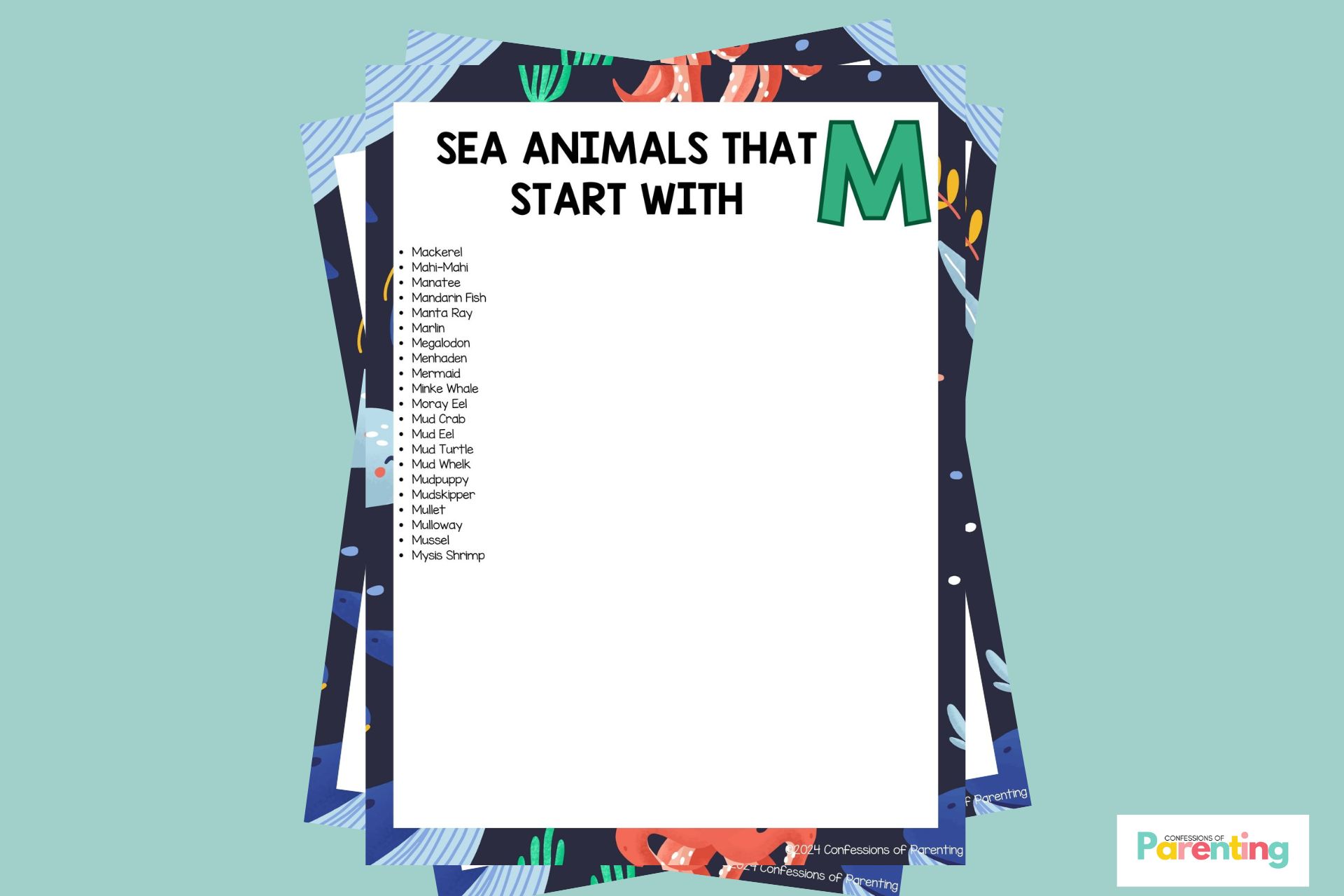 21 loài động vật biển vui nhộn bắt đầu bằng chữ M [Plus Fun Facts]